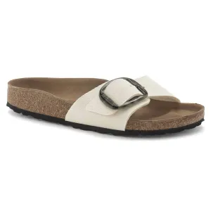 Women's Madrid Vegan Big Buckle Sandals In Eggshell