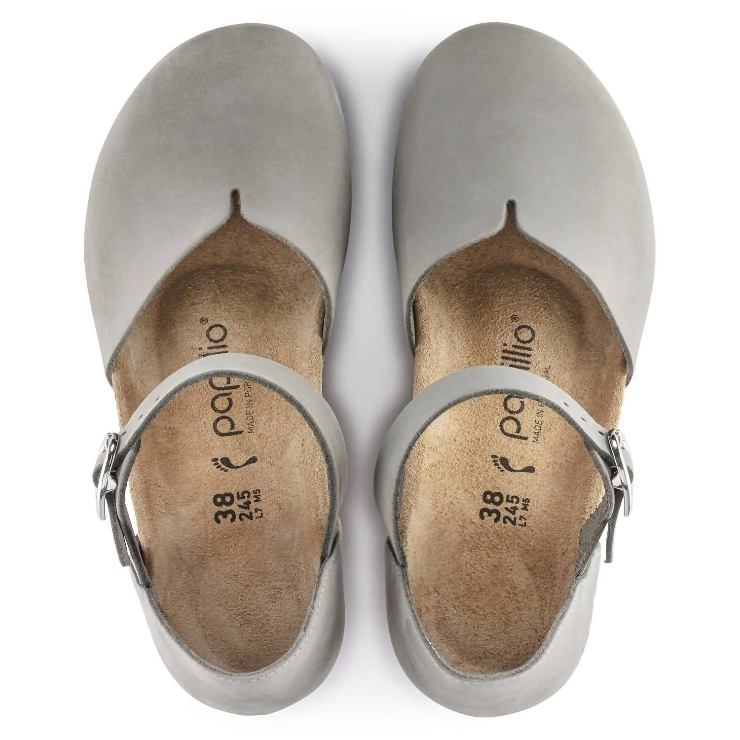 Women's Mary Ring-Buckle Sandal In Dove Grey