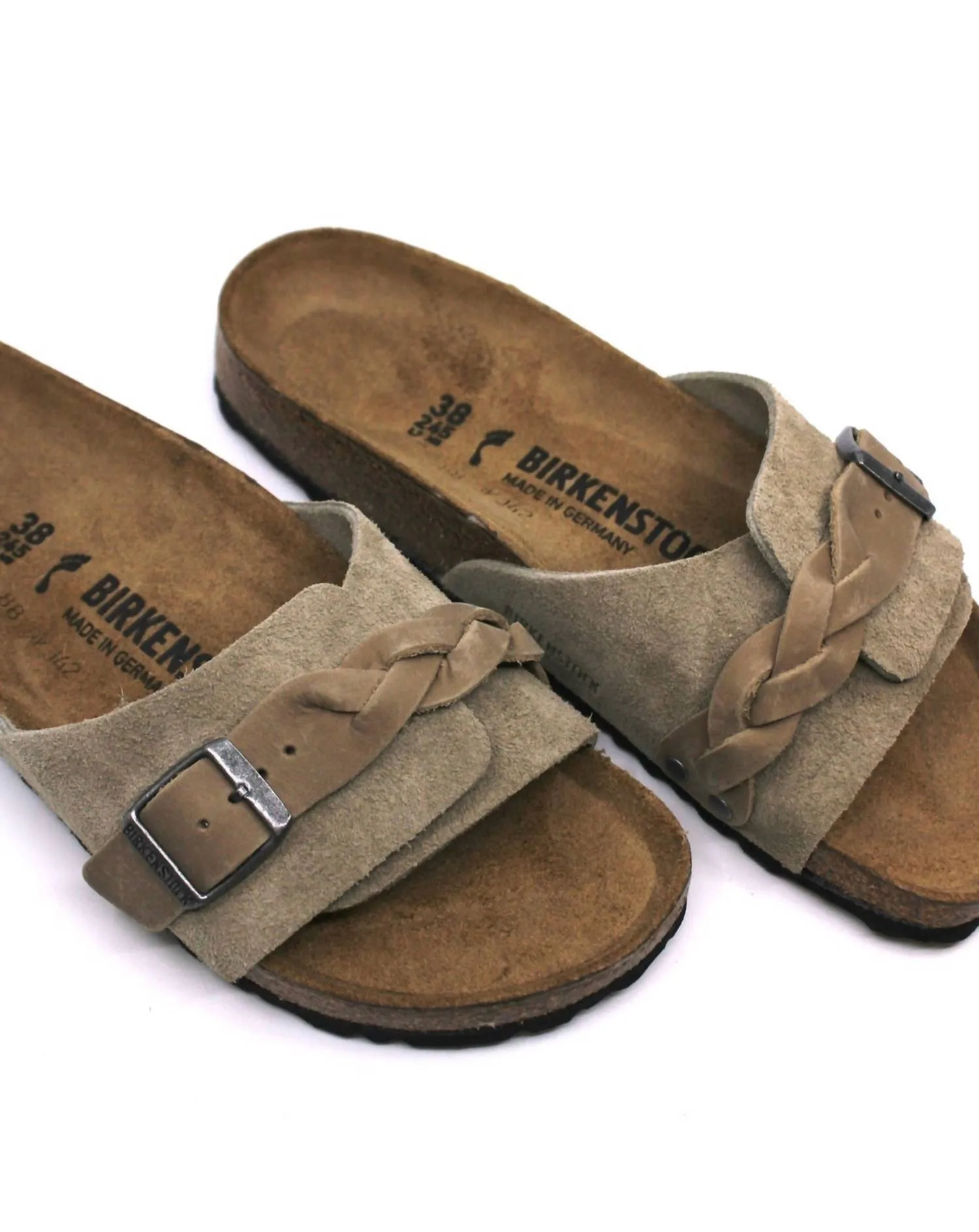Women's Oita Braid Slip On Sandals - Narrow Width In Taupe