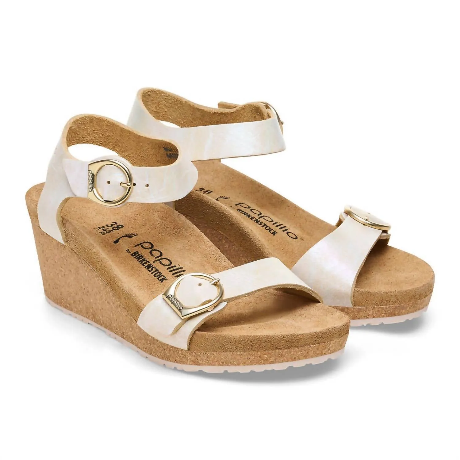 Women's Soley Nubuck Leather Sandal In Metallic Silver