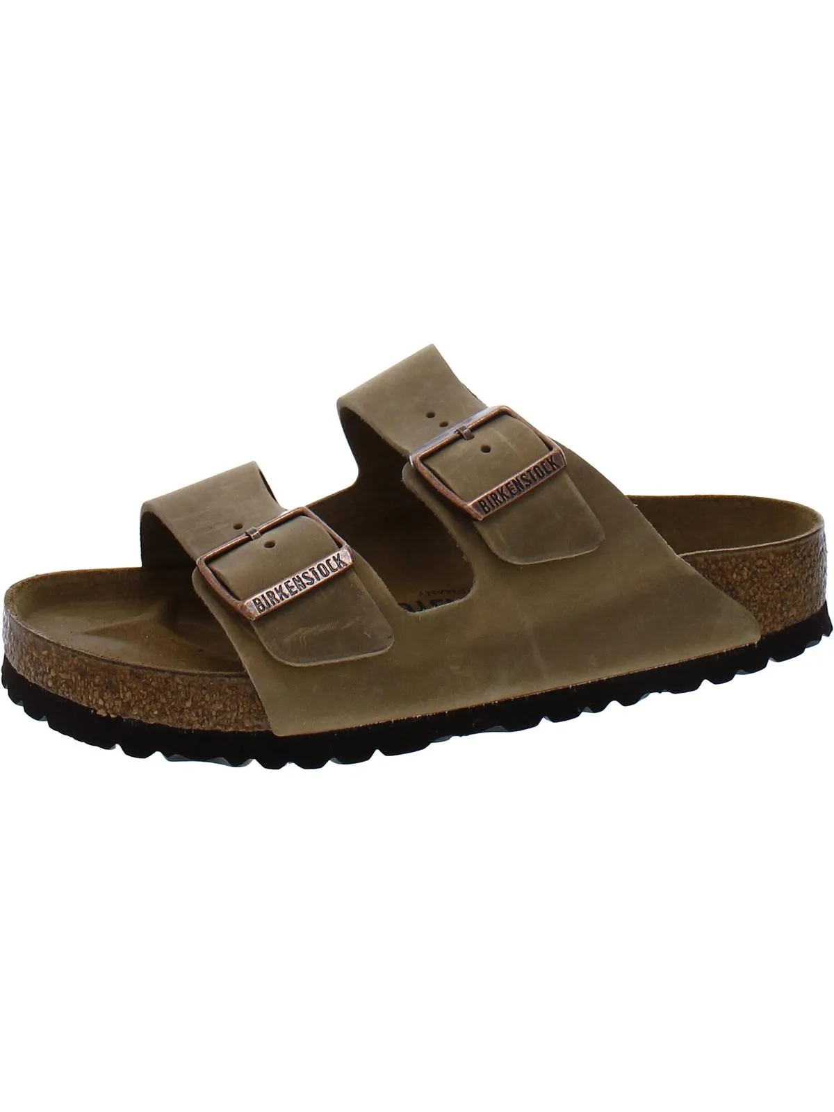 Womens Suede Open Toe Slide Sandals