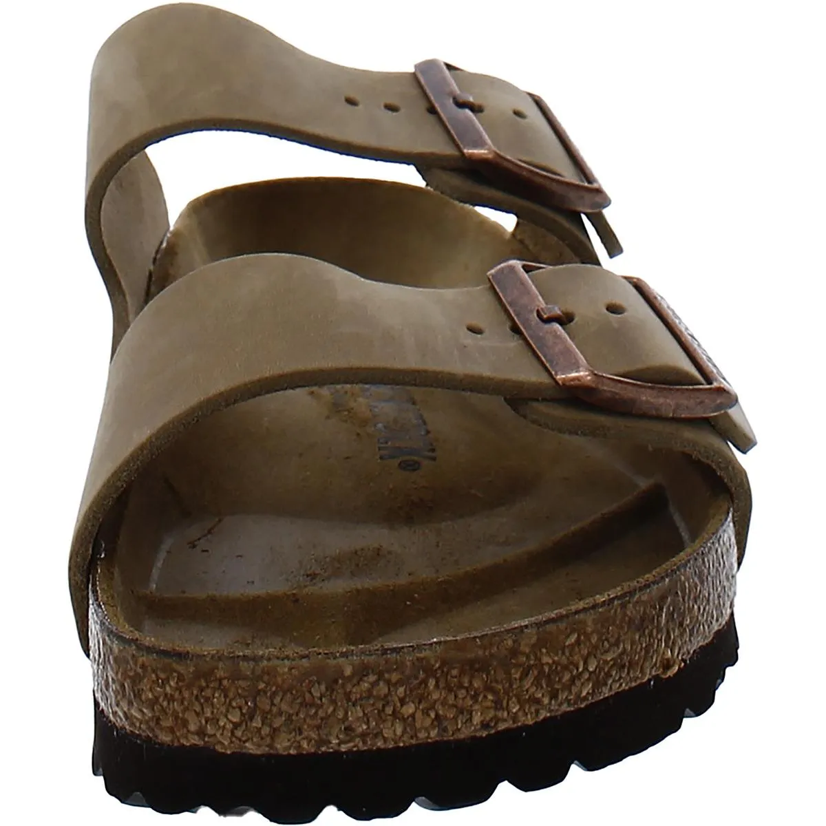 Womens Suede Open Toe Slide Sandals