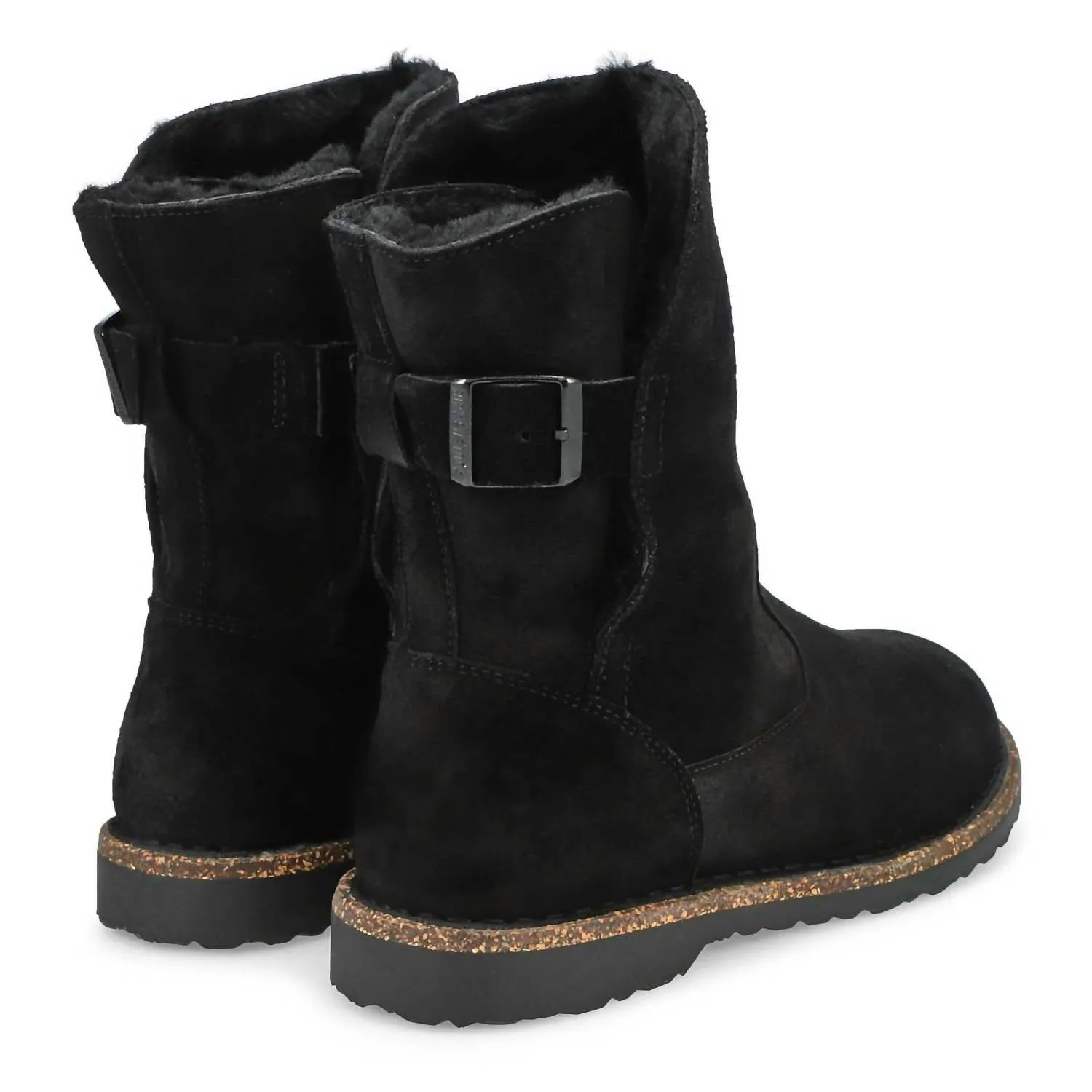 Women's Uppsala Shearling Boot In Black Leather