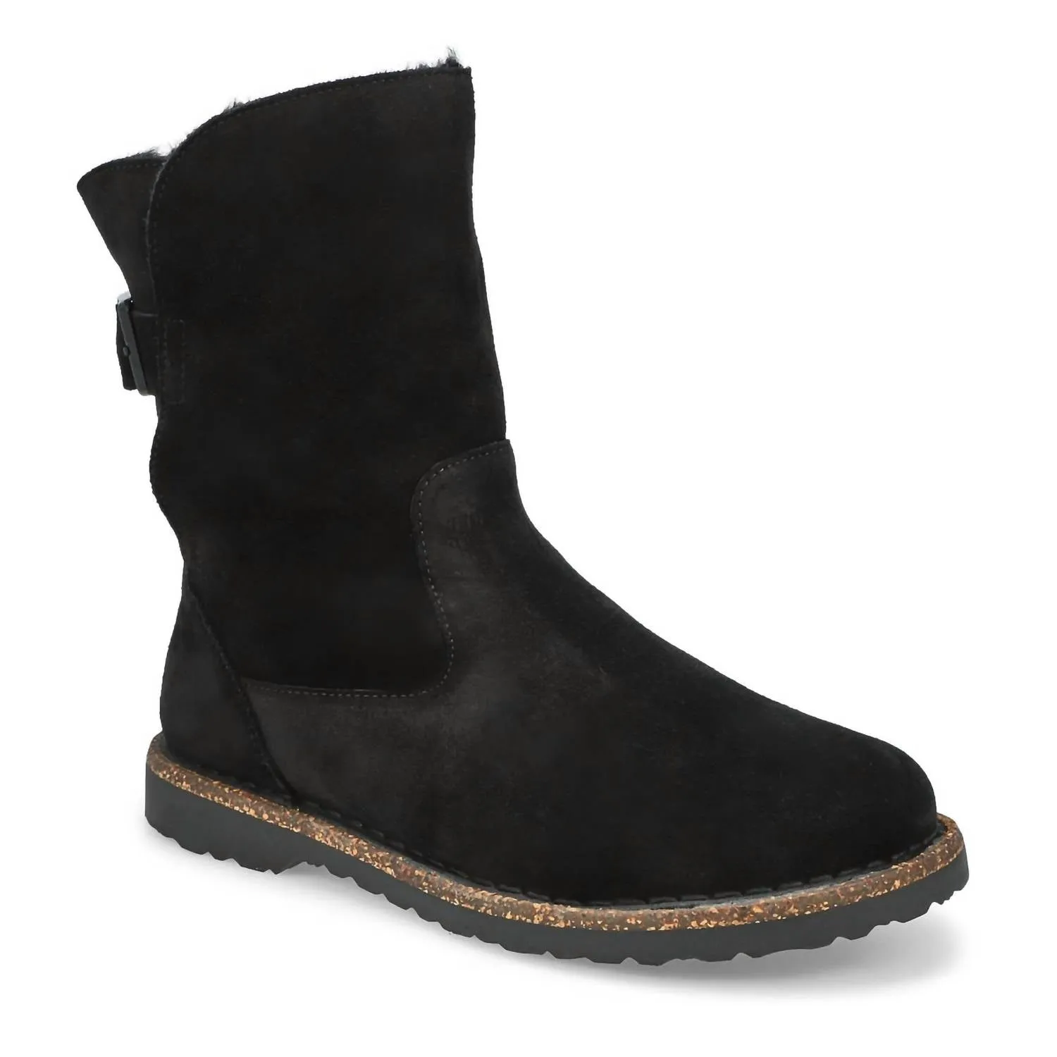 Women's Uppsala Shearling Boot In Black Leather