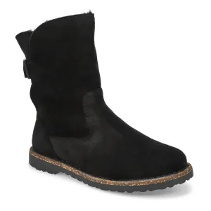 Women's Uppsala Shearling Boot In Black Leather