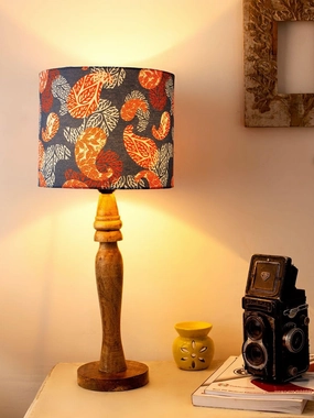 Wooden Colorful Ambee Print Lamp decorative ceiling fixture