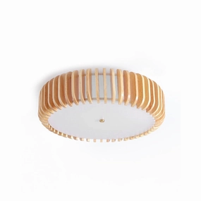 Wooden Drum Ceiling Lamp recessed ceiling spot lamp