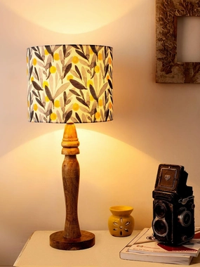 Wooden Leafy Print Lamp decorative ceiling fixture