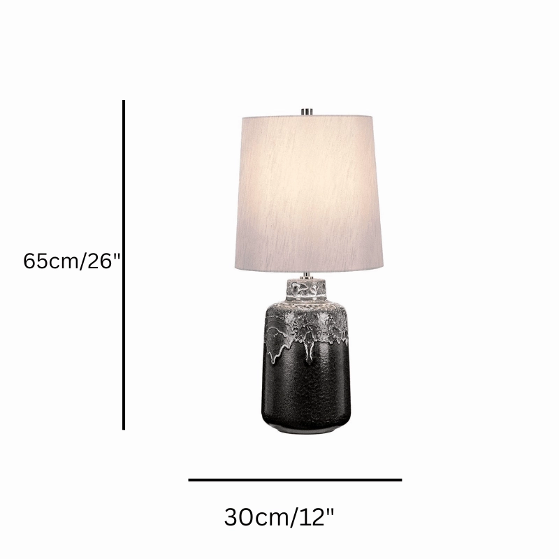Woolwich Graphite & White Glazed Ceramic Table Lamp