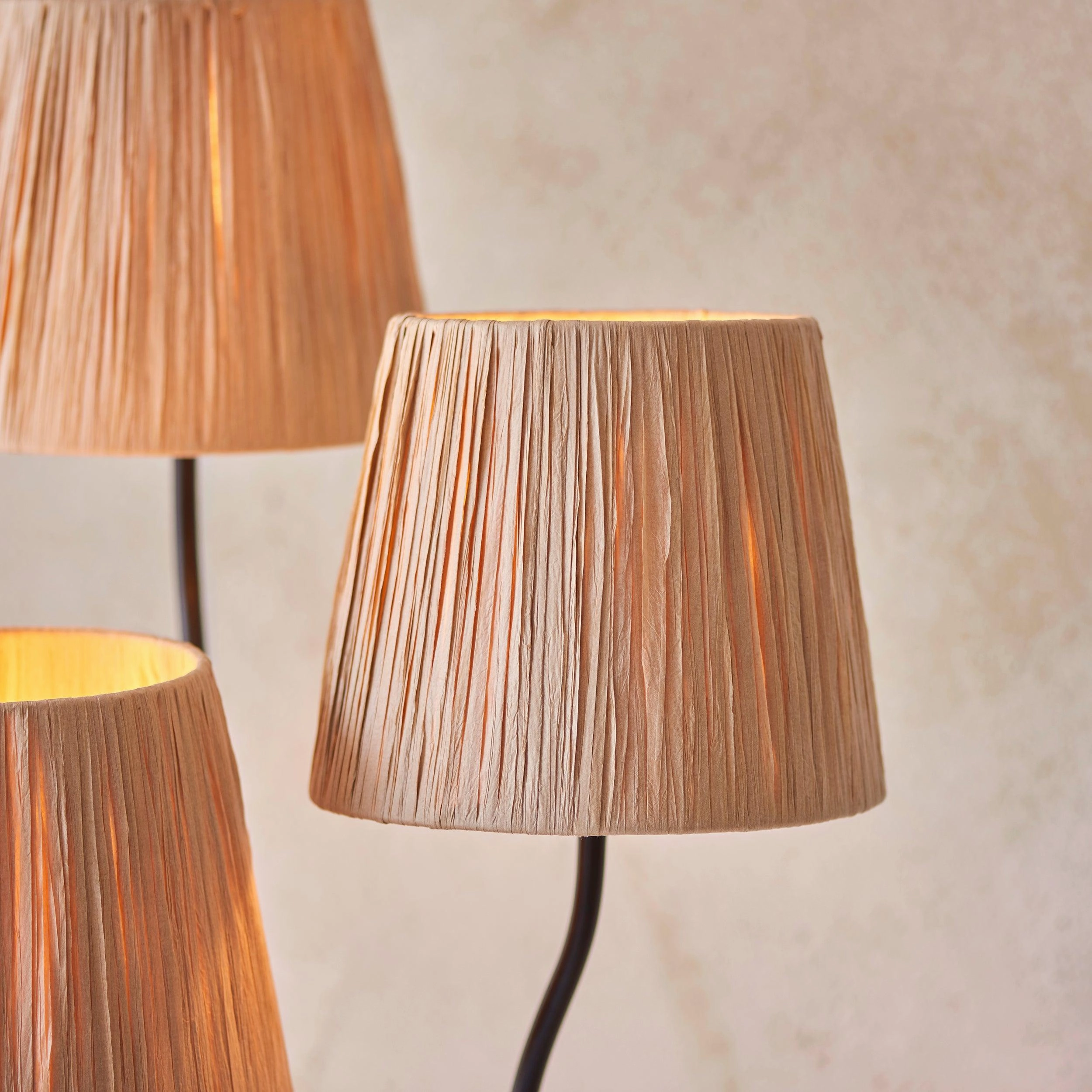 Wriggle 3 Light Black Floor Lamp