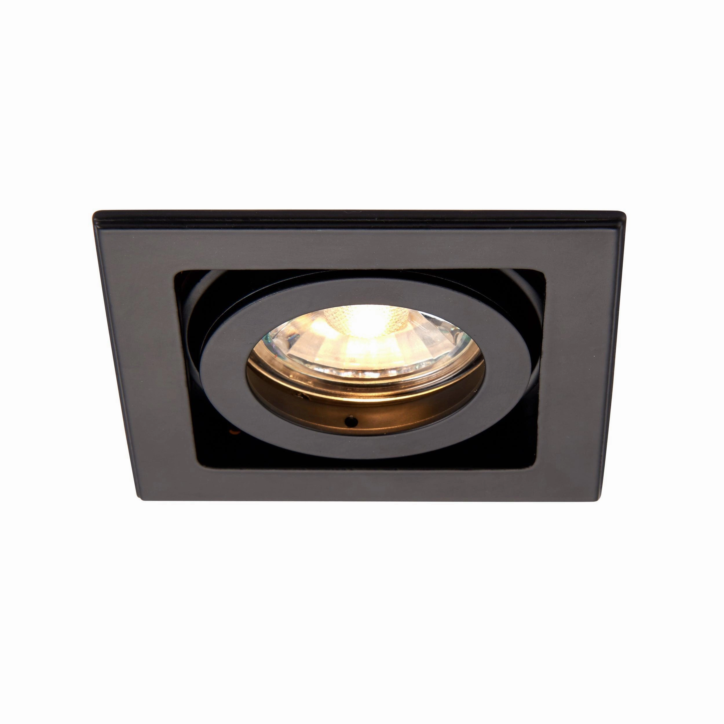 Xeno Black Recessed Tilt Ceiling LIght