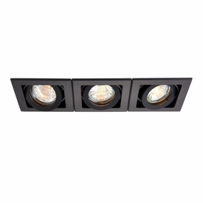 Xeno Triple Black Adjustable Recessed Light 50W adjustable floor standing lamp