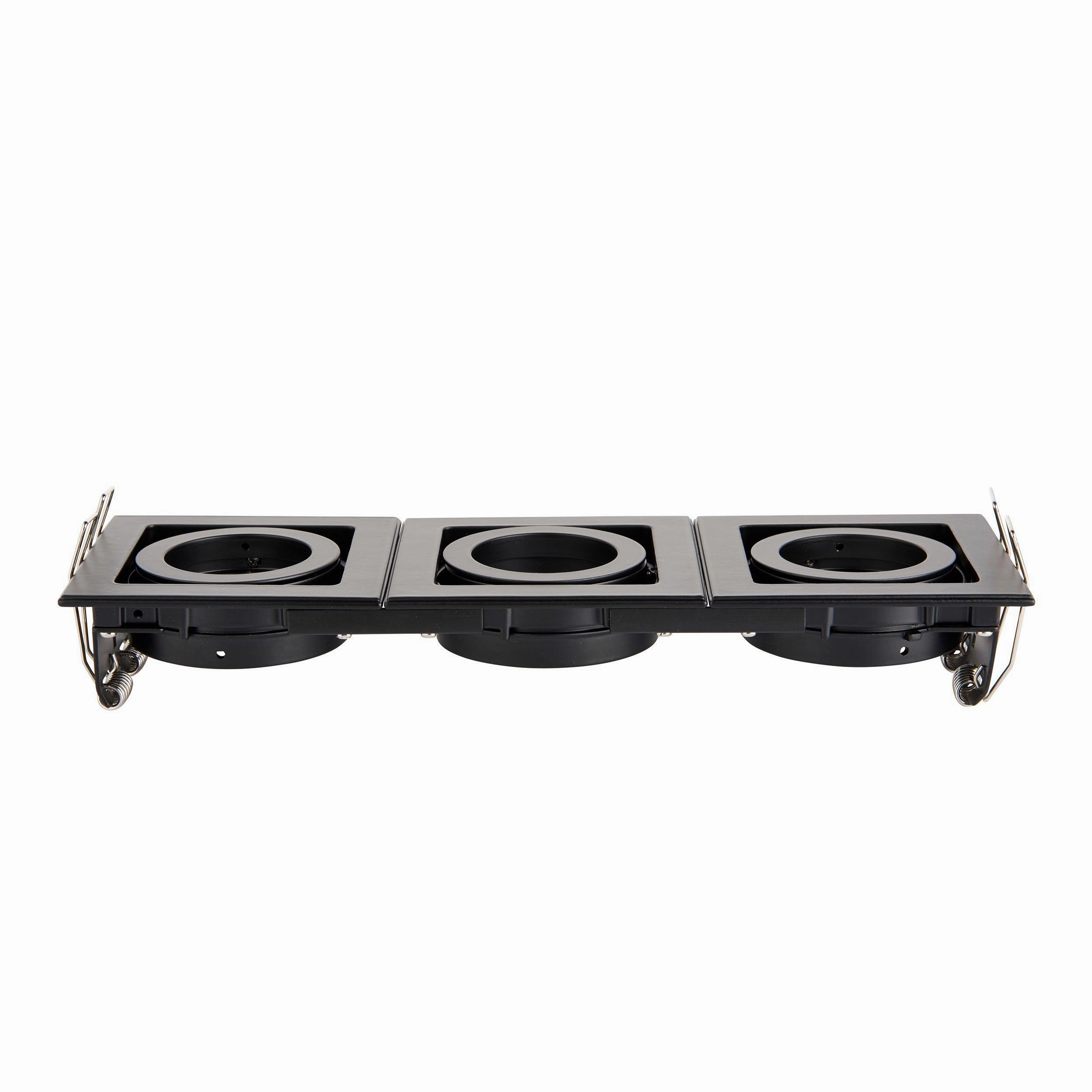 Xeno Triple Black Adjustable Recessed Light 50W