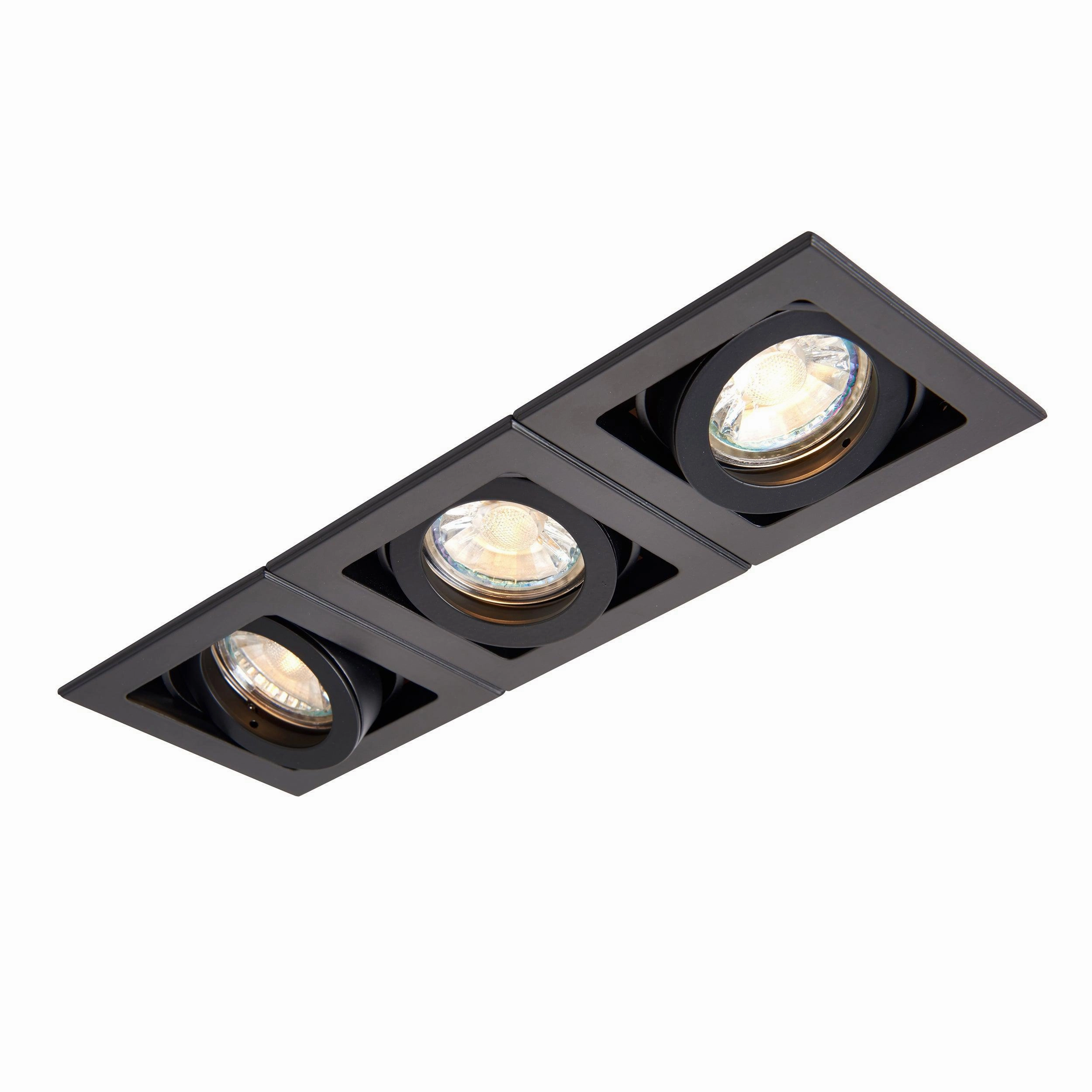 Xeno Triple Black Adjustable Recessed Light 50W