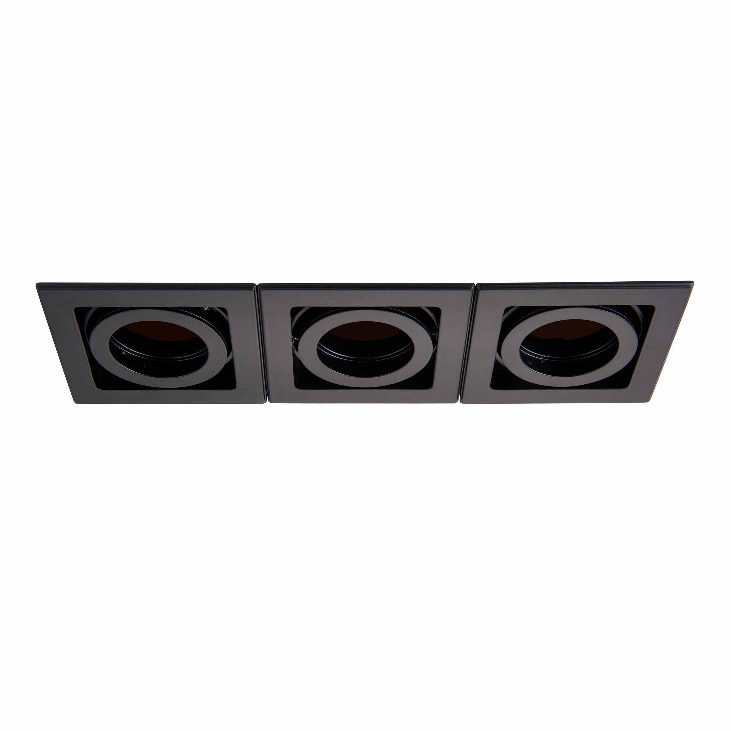 Xeno Triple Black Adjustable Recessed Light 50W