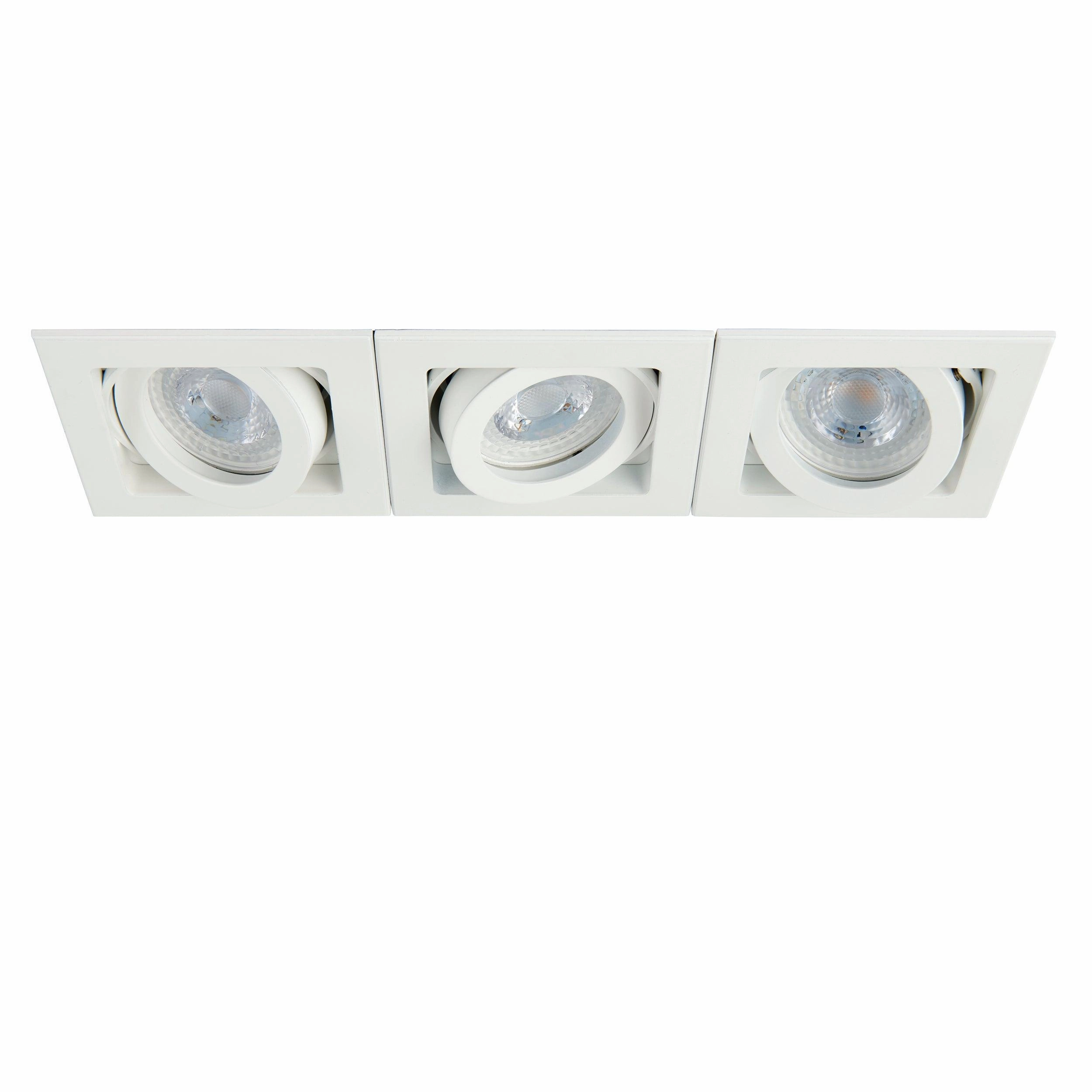 Xeno Triple White Adjustable Recessed Light 50W