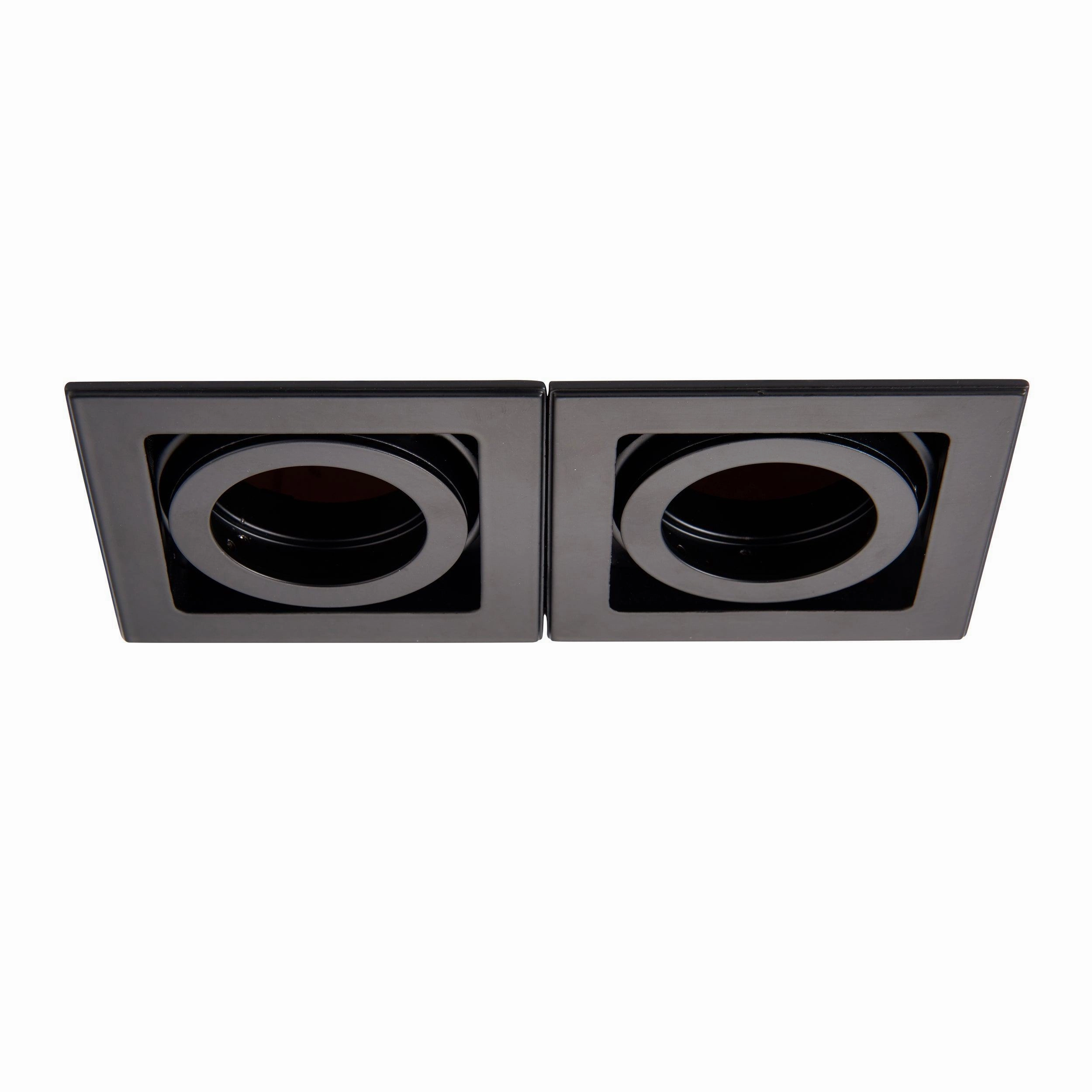 Xeno Twin Black Adjustable Recessed Light 50W