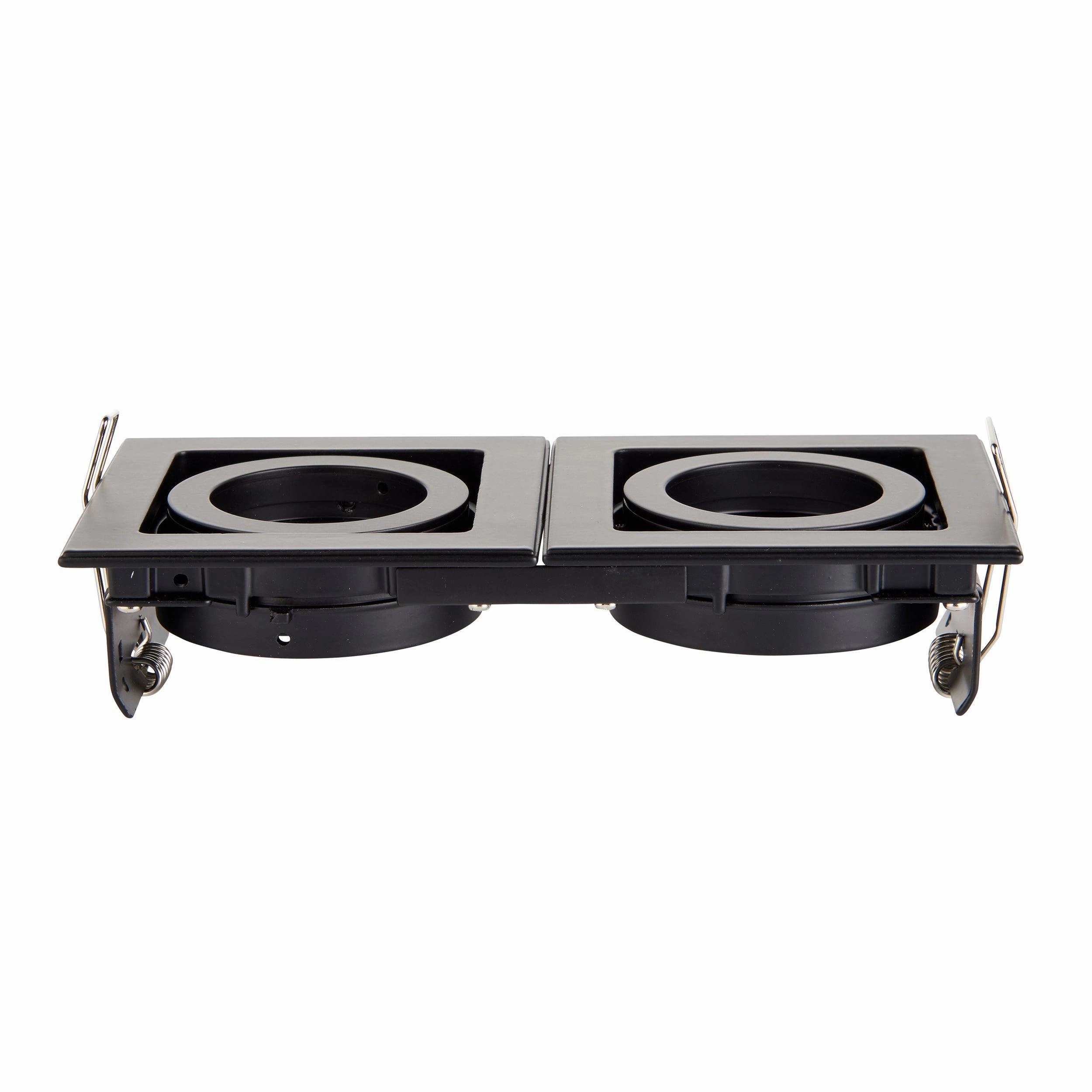 Xeno Twin Black Adjustable Recessed Light 50W