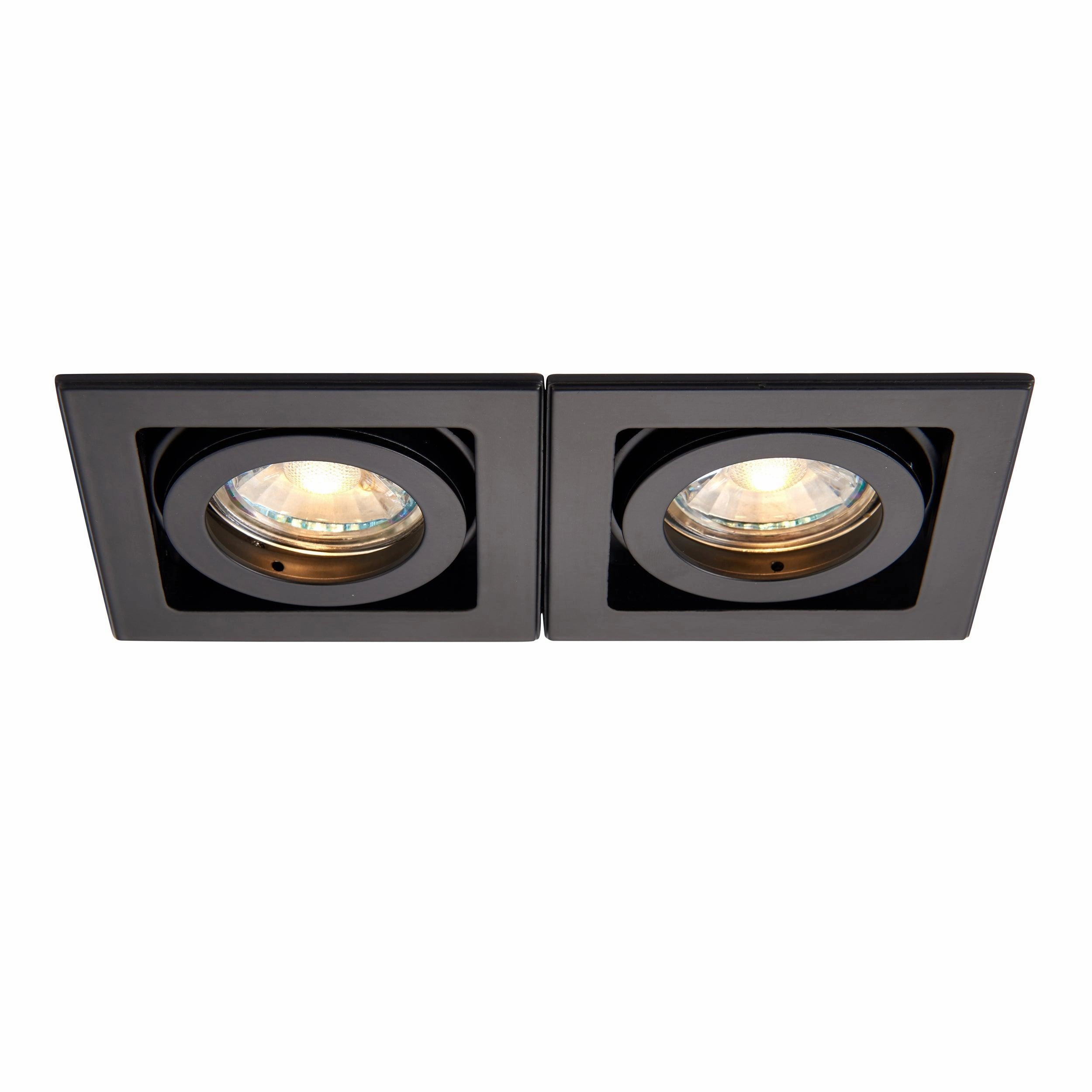 Xeno Twin Black Adjustable Recessed Light 50W adjustable floor standing lamp
