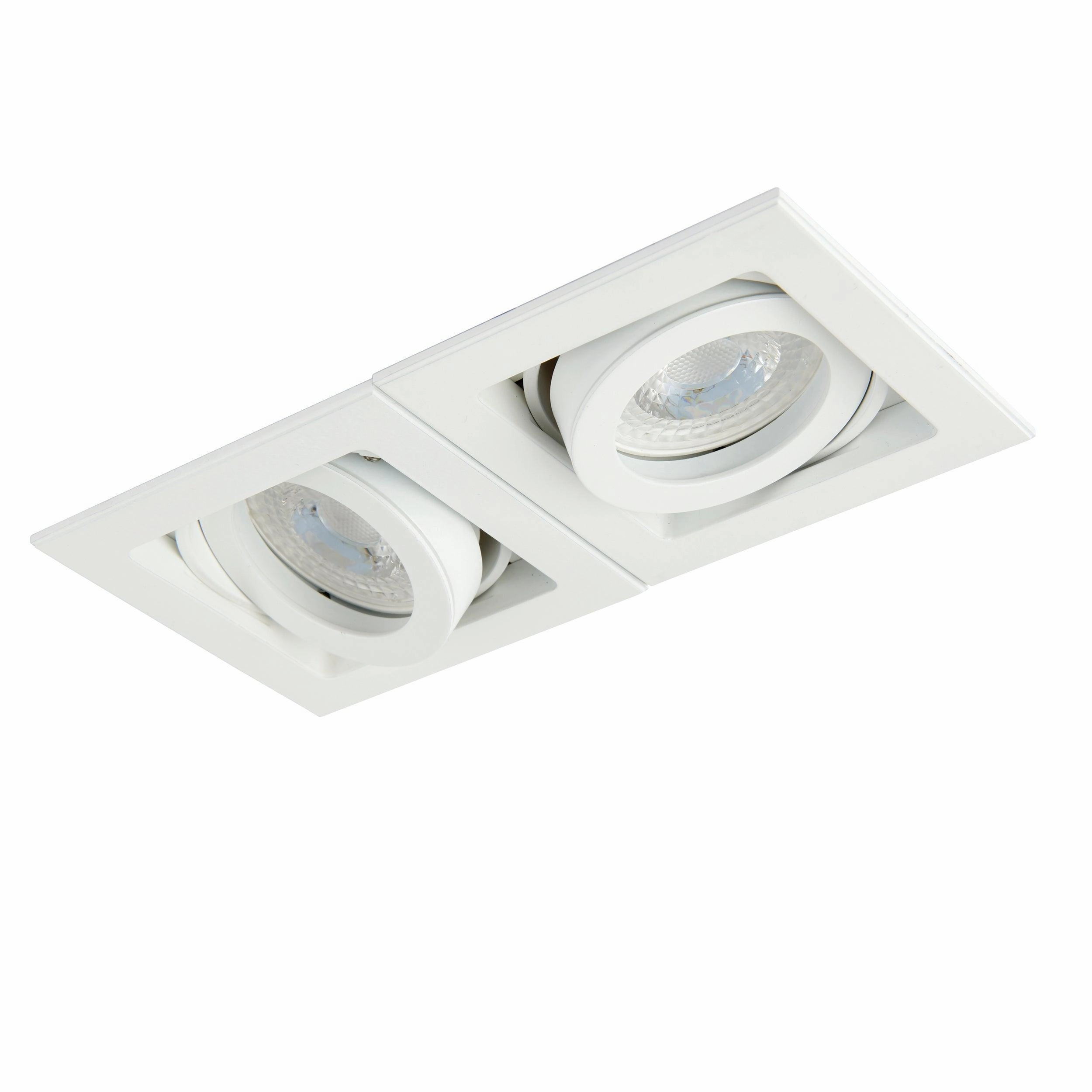 Xeno Twin White Adjustable Recessed Light 50W