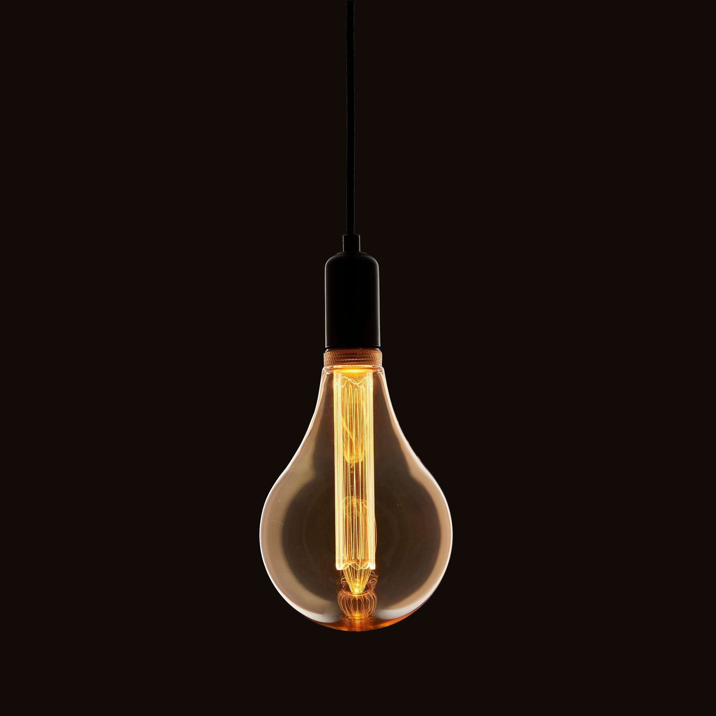 XL Dimple E27 Amber Globe Decorative LED 2.5w Light Bulb