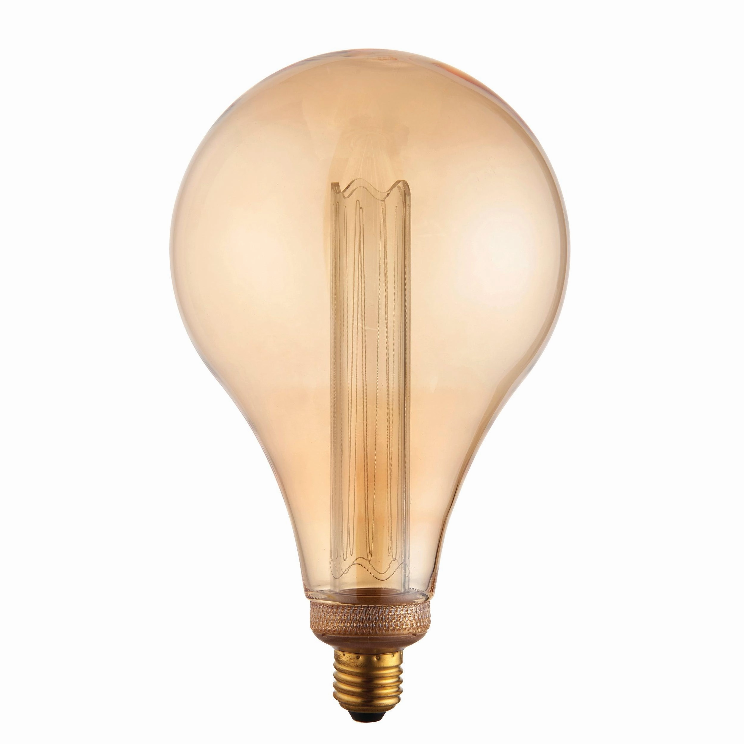 XL Dimple E27 Amber Globe Decorative LED 2.5w Light Bulb