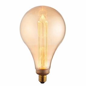 XL Dimple E27 Amber Globe Decorative LED 2.5w Light Bulb contemporary ceiling fixture