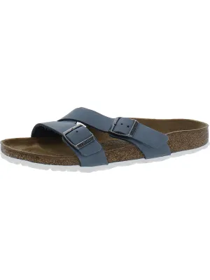 Yao Balance Womens Nubuck Strappy Slide Sandals
