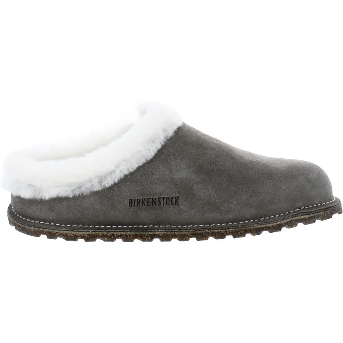 Zermatt Premium Womens Suede Shearling Lined Slide Sandals