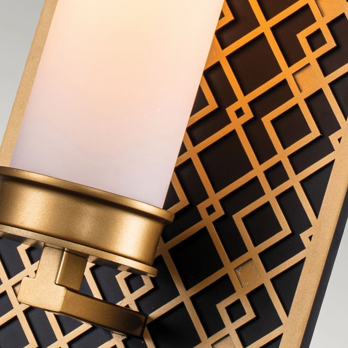 Ziggy Lacquered Gold Bathroom Wall Light