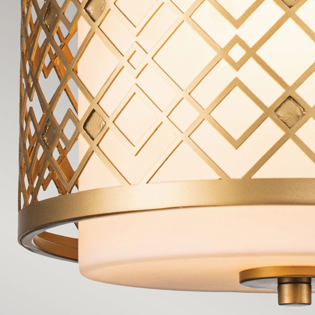 Ziggy Lacquered Gold Small Ceiling Pendant Light