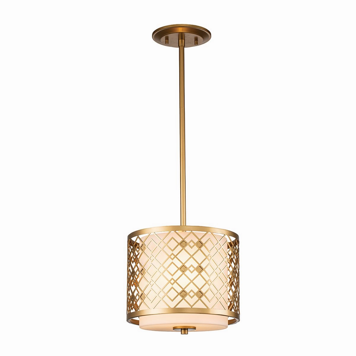 Ziggy Lacquered Gold Small Ceiling Pendant Light sleek LED ceiling lamp