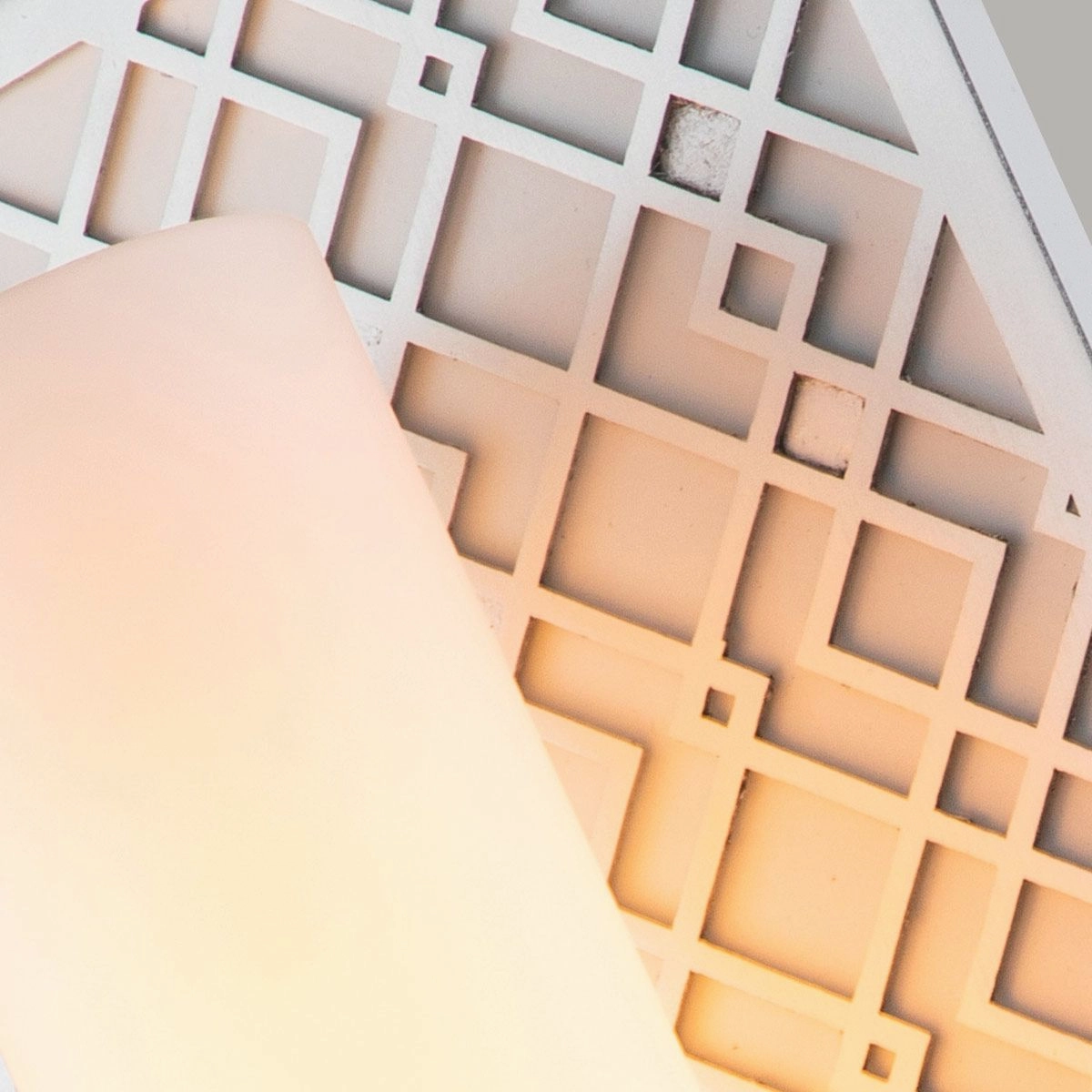 Ziggy Lacquered Silver Bathroom Wall Light