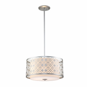 Ziggy Lacquered Silver Medium Ceiling Pendant Light sleek LED ceiling lamp