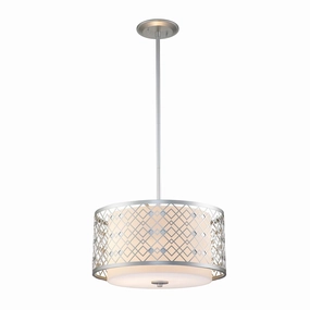 Ziggy Lacquered Silver Medium Ceiling Pendant Light flush mount ceiling fixture