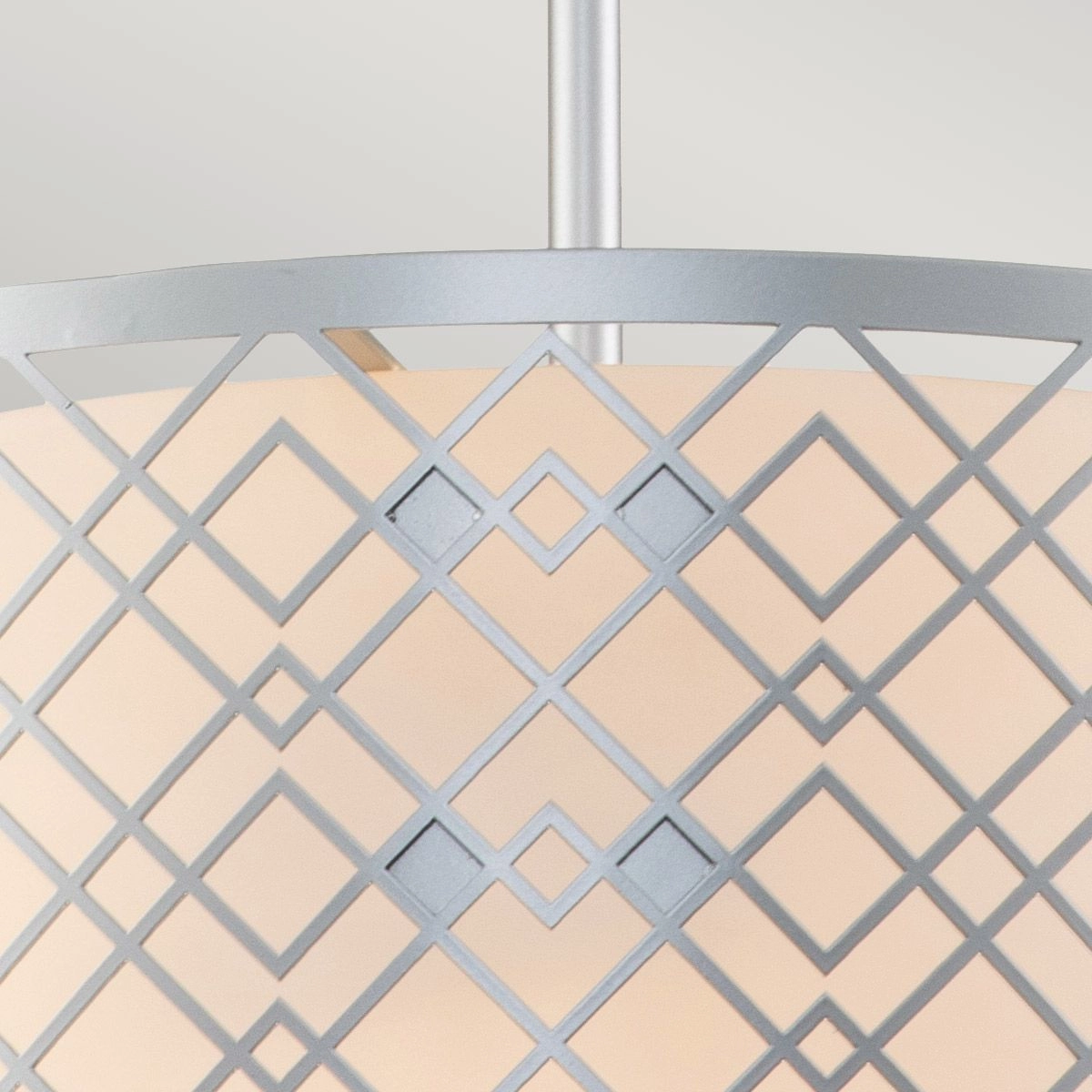 Ziggy Lacquered Silver Medium Ceiling Pendant Light