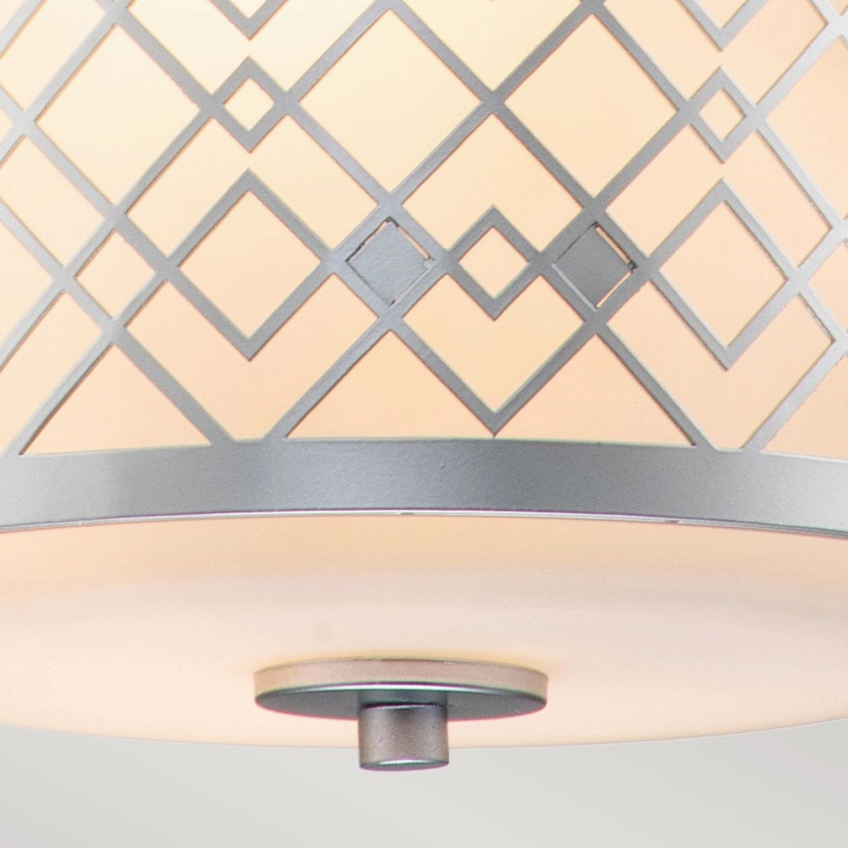 Ziggy Lacquered Silver Small Ceiling Pendant Light