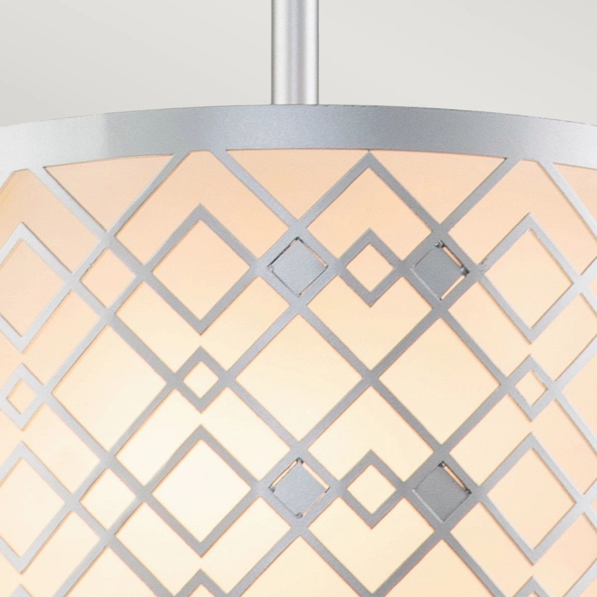 Ziggy Lacquered Silver Small Ceiling Pendant Light