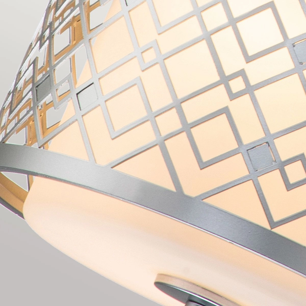 Ziggy Lacquered Silver Small Ceiling Pendant Light