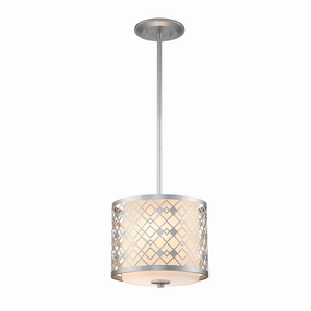 Ziggy Lacquered Silver Small Ceiling Pendant Light flush mount ceiling fixture