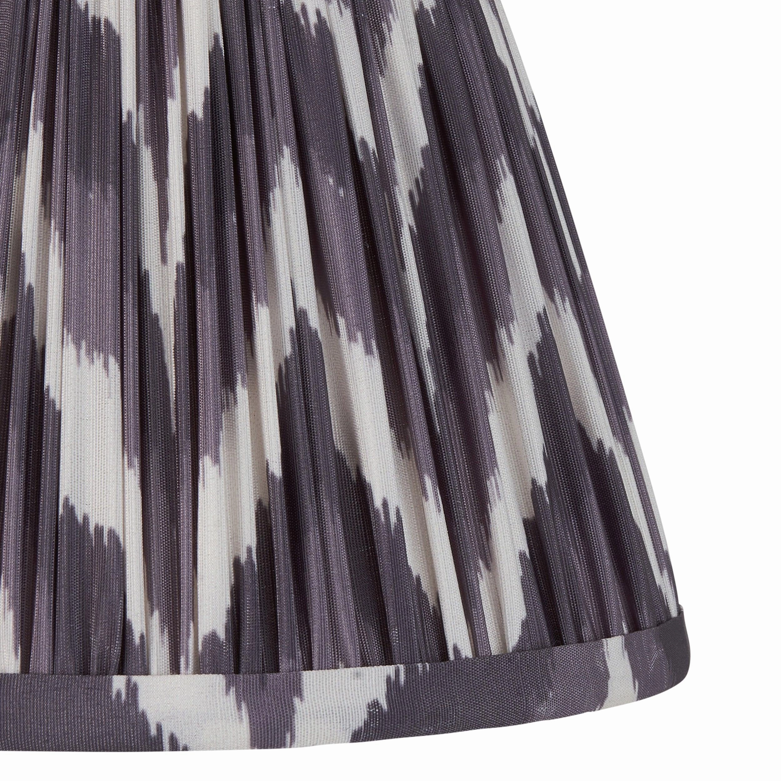 Zigzag 20cm Grey Lamp Shade