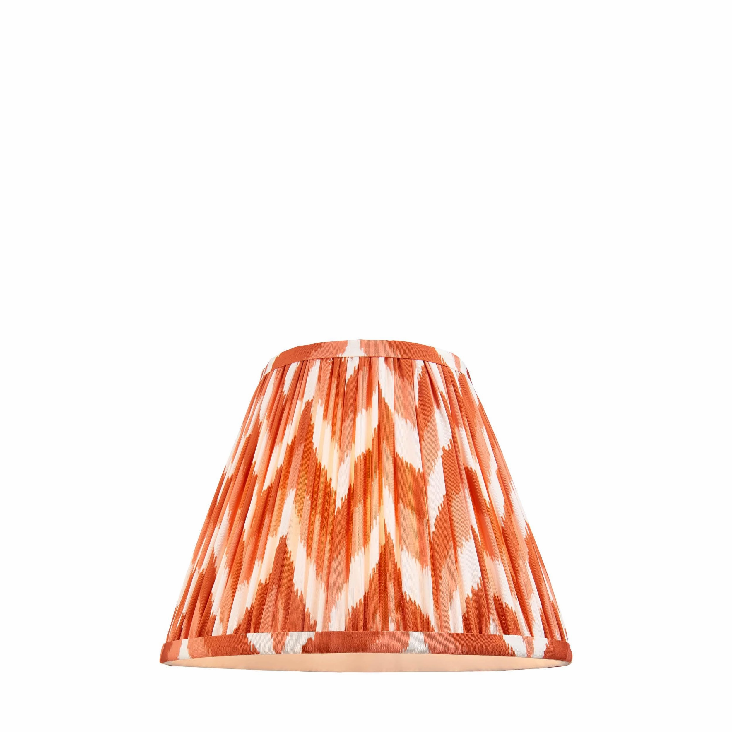 Zigzag 25cm Apricot Lamp Shade