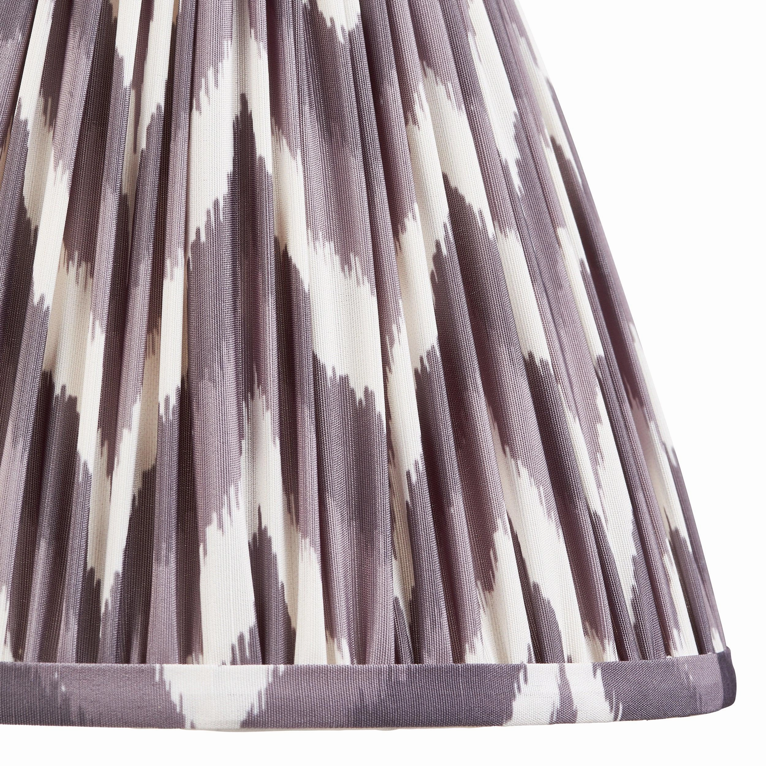Zigzag 25cm Grey Lamp Shade