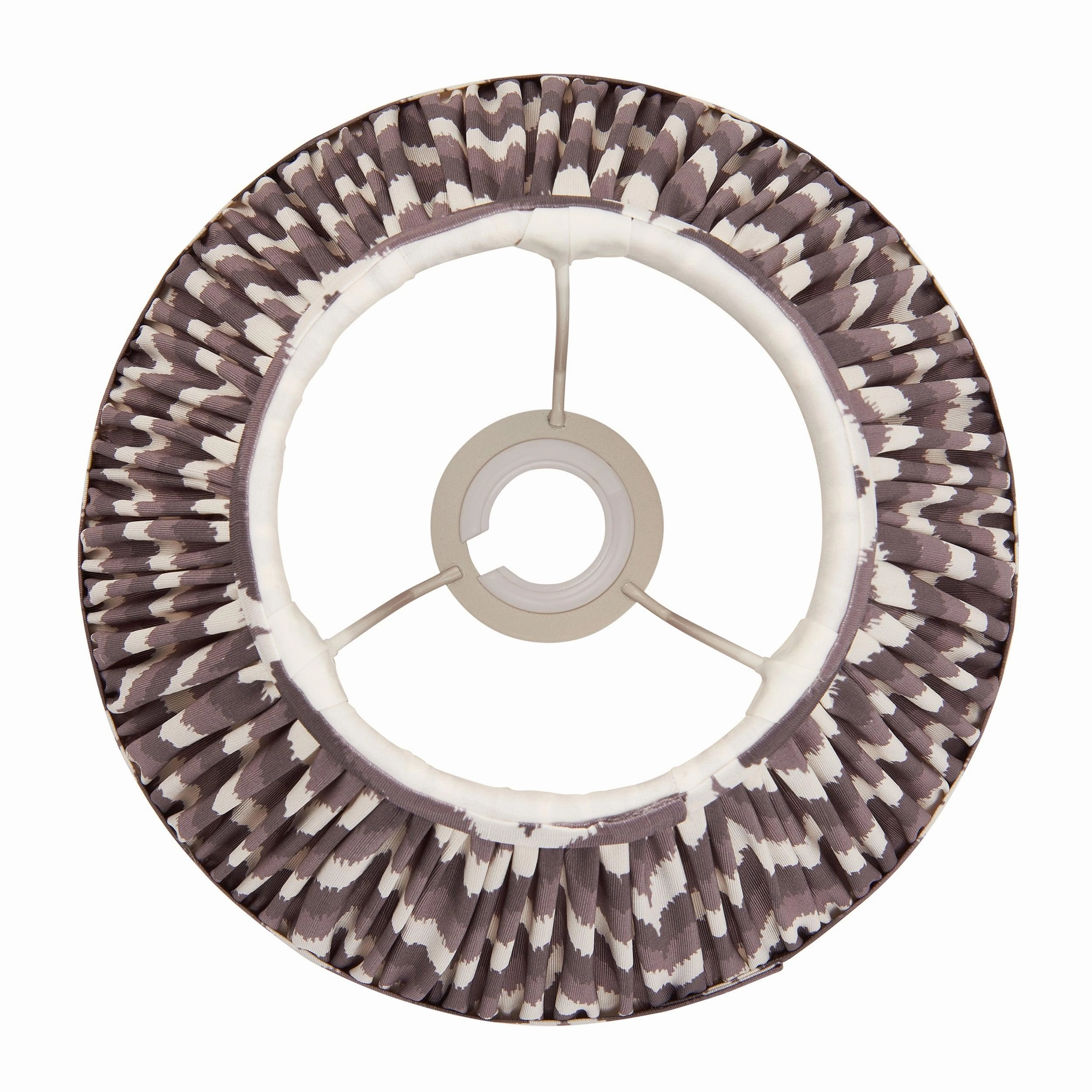 Zigzag 25cm Grey Lamp Shade