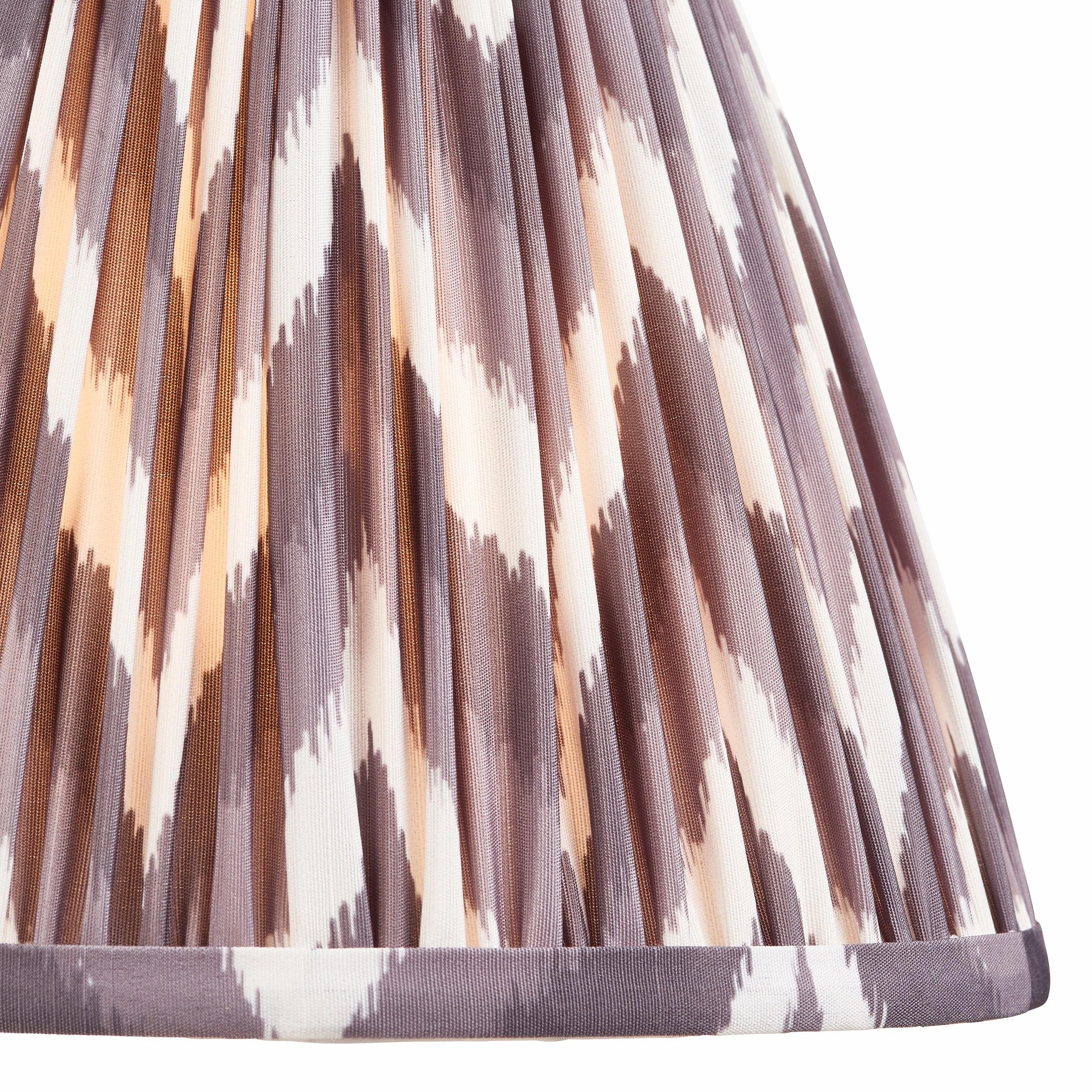 Zigzag 25cm Grey Lamp Shade