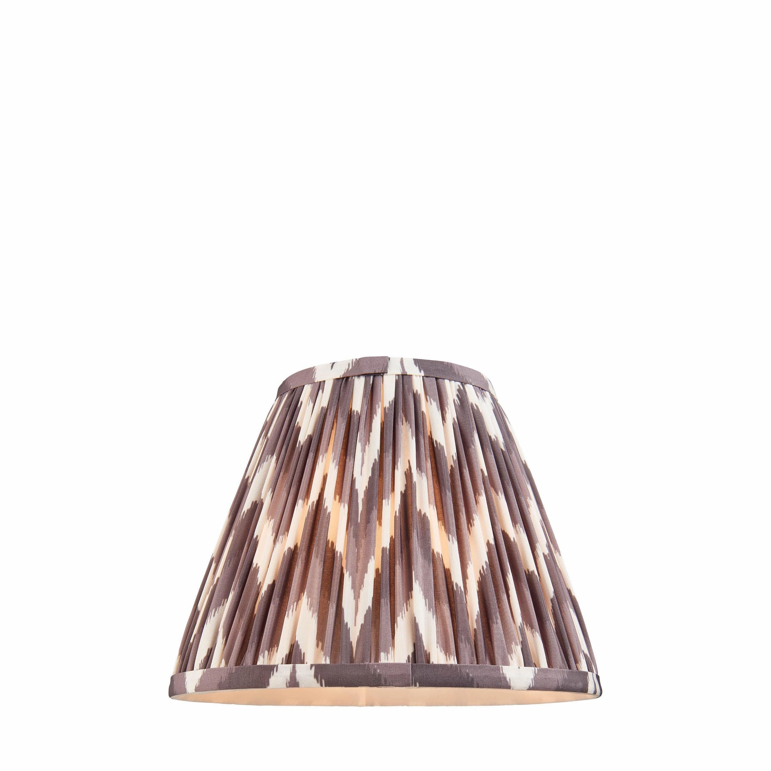 Zigzag 25cm Grey Lamp Shade