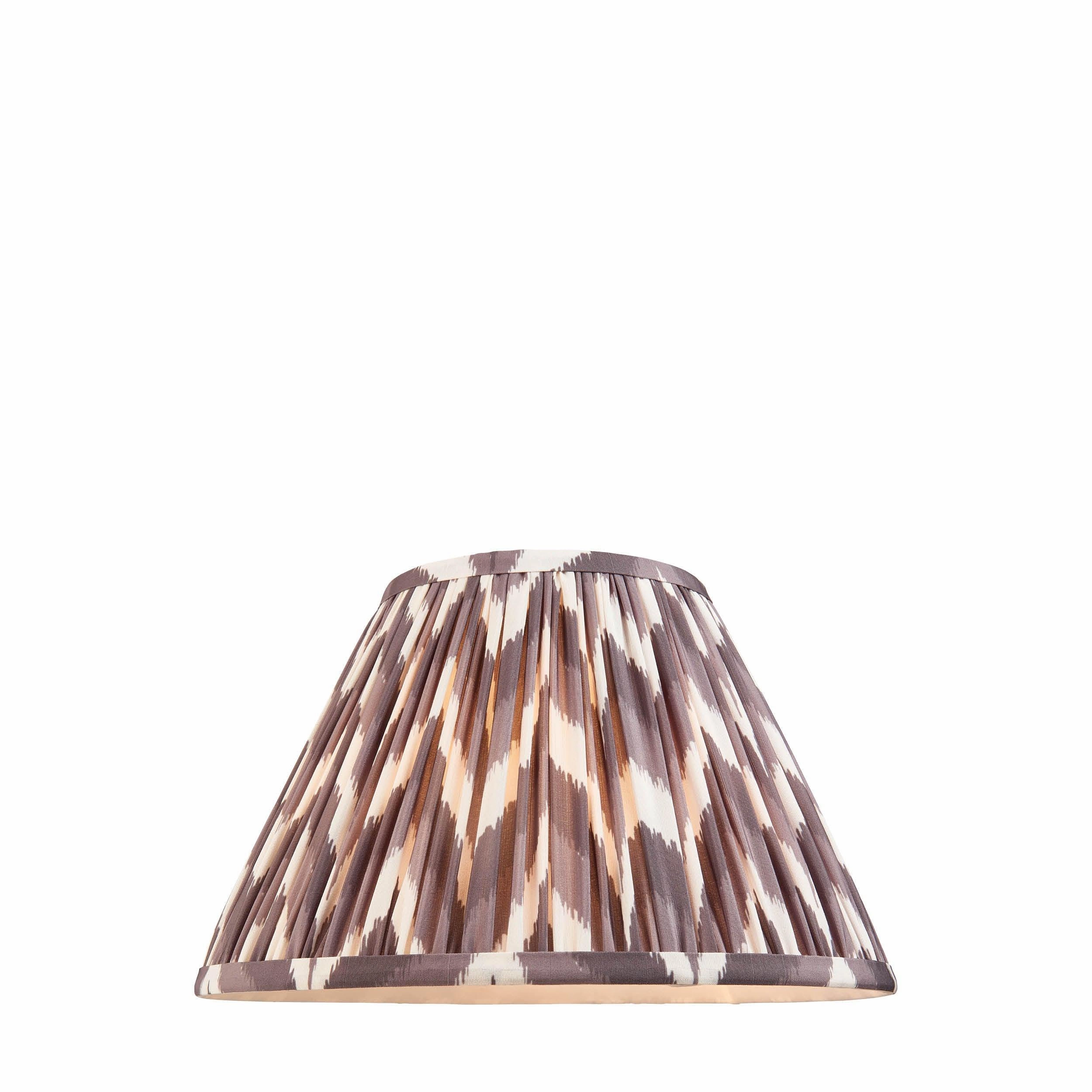 Zigzag 30cm Grey Lamp Shade