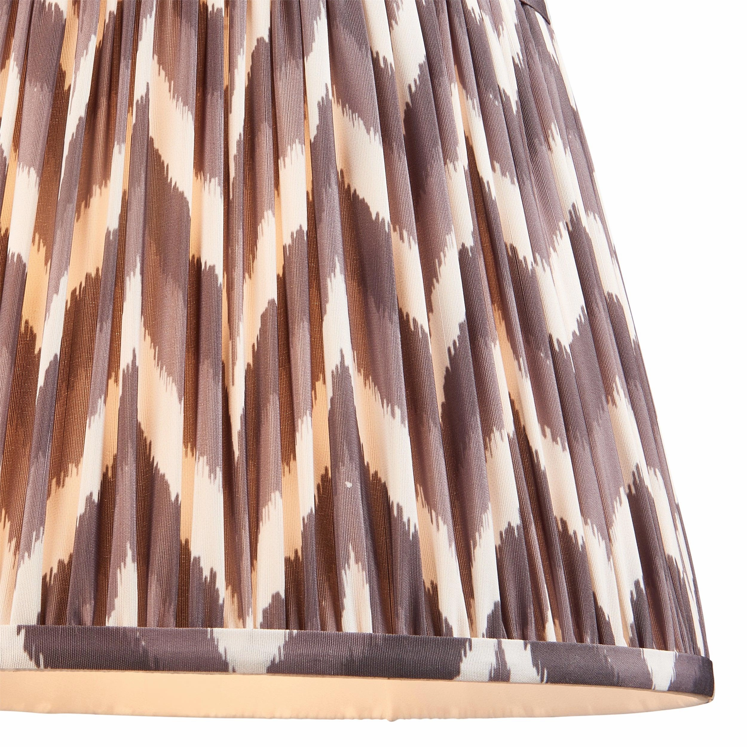 Zigzag 35cm Grey Lamp Shade
