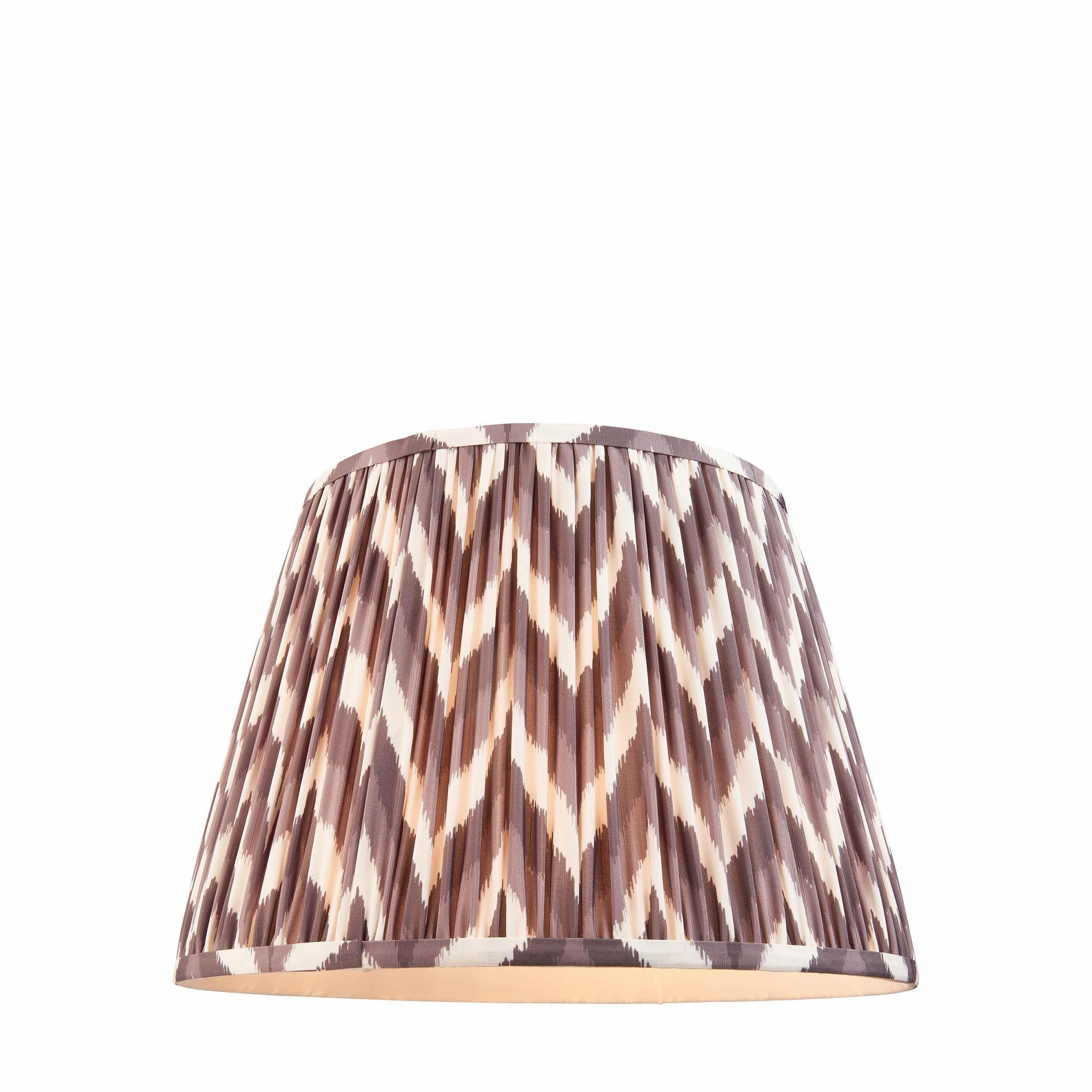 Zigzag 40cm Grey Lamp Shade